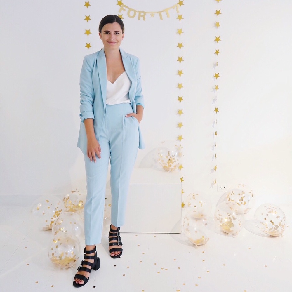 ASOS Pastel Blue Pant Suit